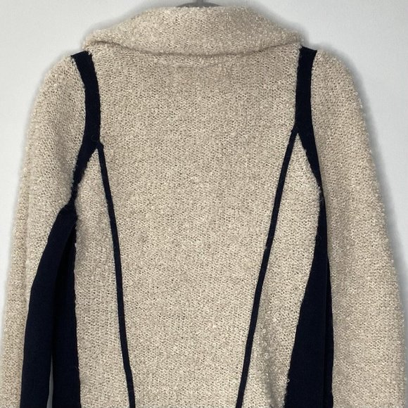 Anthropologie Sparrow Full Zip Jacket (Sz XS) Collared Wool Mohair Blend Boucle - Picture 7 of 11